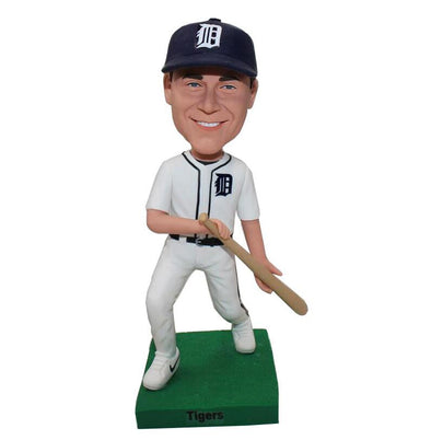 Personalized Baseball Batter Bobbleheads, Custom Baseball Bobbleheads Best Gift For Young Baseball Player - Abobblehead.com