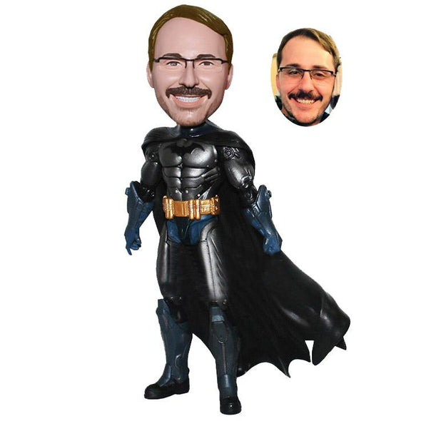 Personalized Action Dolls Custom Batman Bobble Head From Photo, Custom Batman Statue - Abobblehead.com