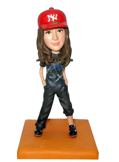 Custom Hip Hop Girl Bobbleheads Doll From Photo, Cheap Bobble Heads that Look Like You - Abobblehead.com