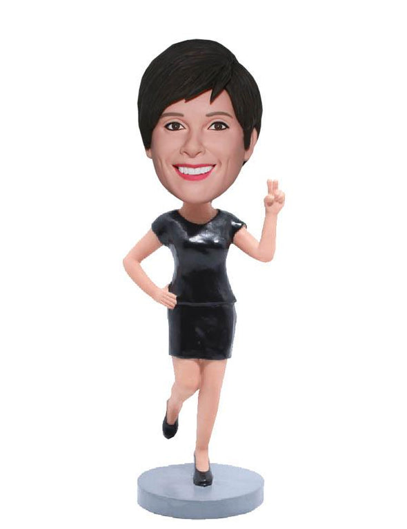 Make A Bobblehead Of Yourself, Custom Bobbleheads Workplace Woman - Abobblehead.com