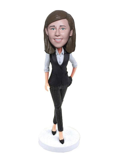 Custom Suit Bobblehead Corporate Gifts, Unique Gifts for Boss, Boss Day Gifts for Him - Abobblehead.com