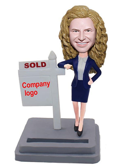 Custom Female Sold Bobbleheads, Make Your Own Personalized Bobblehead - Abobblehead.com