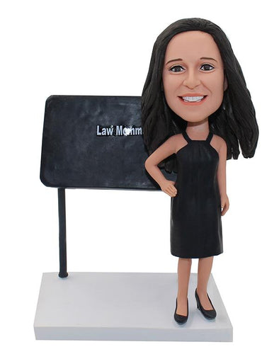 School Teacher Cstom Bobble Head With Right Hand On The Hip - Abobblehead.com