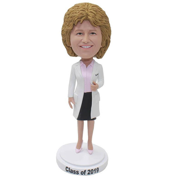 Create A Doll That Looks Like You, Custom Female Doctor Bobblehead Figure Sculptures - Abobblehead.com