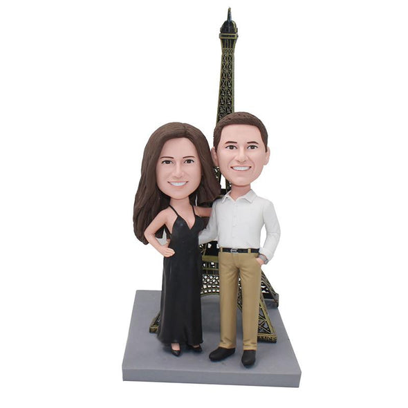 Custom Wedding Cake Toppers Bobblehead, Custom Anniversary Couple Bobbleheads Free Shipping - Abobblehead.com