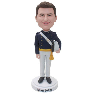 Custom Soldier Bobblehead, Custom Bobble Head Police Officers For Gift - Abobblehead.com