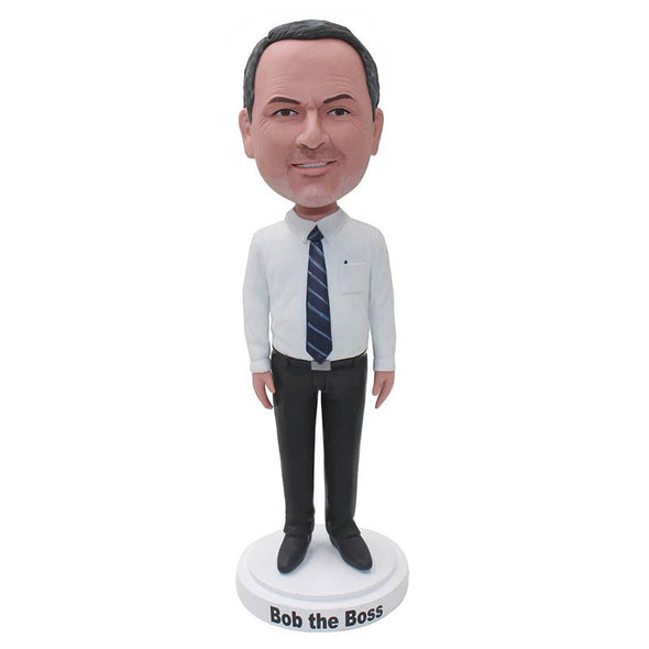 Personalized Suit T Shirt Bobblehead Boss, Colleague, Father, Friend - Abobblehead.com