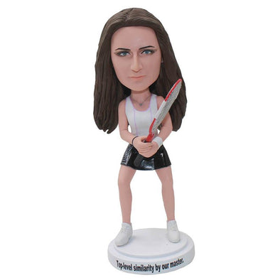 Custom Tennis Bobbleheads Best Gifts For Tennis Lovers, Custom Badminton Figure Sculptures From Photos - Abobblehead.com