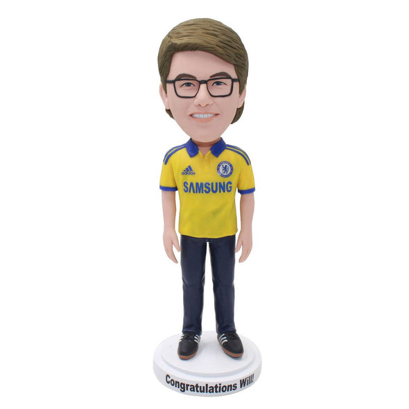 Custom Samsung Employee Uniform Bobblehead, Nice Xmas Gifts For Men Coworker - Abobblehead.com