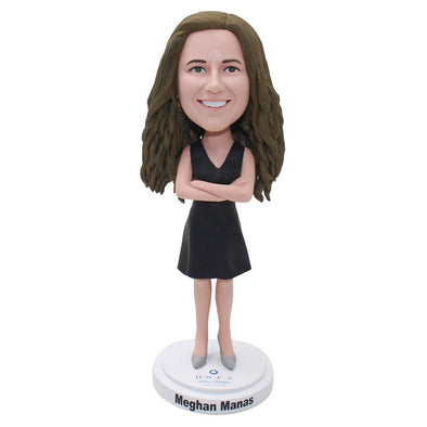 Custom Bobblehead Hands On Your Chest Personalized Gifts For Boss - Abobblehead.com