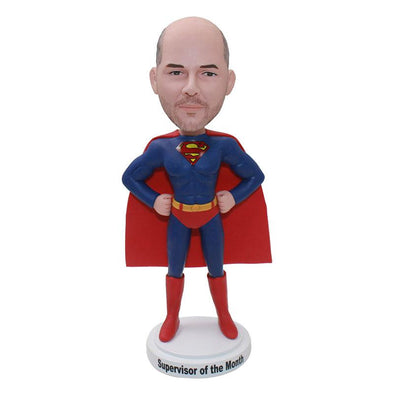 Custom Superman Bobblehead Gifts For Adults, Engraved Superman Action Figure - Abobblehead.com