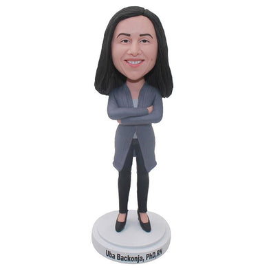 Custom Bobblehead Hands on Hips Unique Birthday Gift For Her - Abobblehead.com