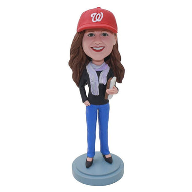 Custom Girl Bobblehead Best Christmas Gifts For Elementary Teachers - Abobblehead.com