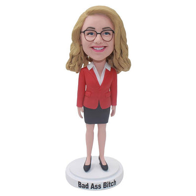 Create Your Own Bobblehead That Look Like You, Custom White Collar Bobblehead Career Hero - Abobblehead.com