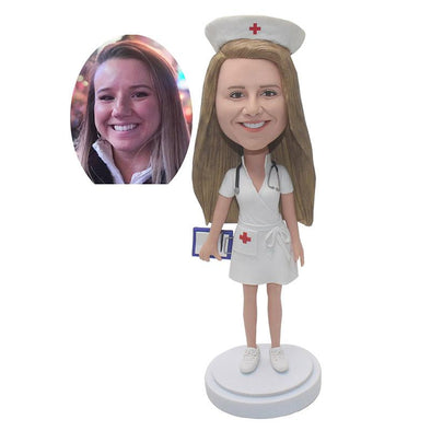 Custom Female Nurse Bobblehead Christmas Gifts For a Nurse - Abobblehead.com