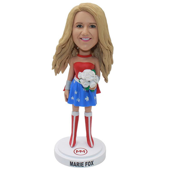 Custom Blonde Beauty Bobbleheads That Looks Like My Girlfriend - Abobblehead.com