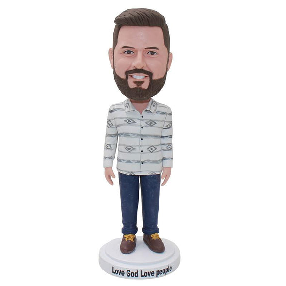 Custom Bobblehead Gift For Boyfriend, Custom Christmas Gifts For Boyfriend - Abobblehead.com