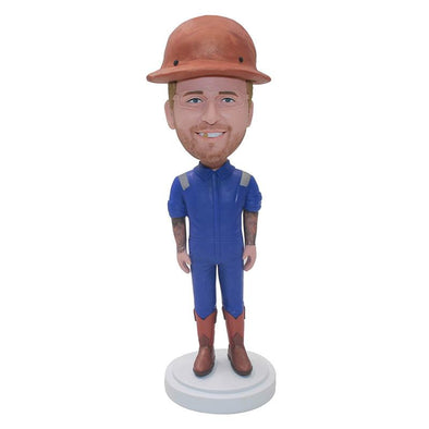 Custom Construction Worker Bobbleheads Christmas Gifts for Workers - Abobblehead.com