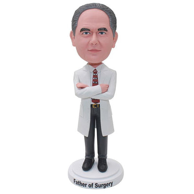 Personalized Man Doctor Bobblehead Statues, Custom Medical Doctor Bobblehead Figurines - Abobblehead.com
