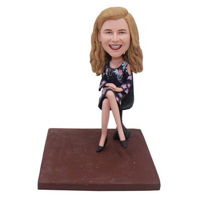 Make A Bobblehead From Her Photos Personalized Unique Gifts For Boss - Abobblehead.com