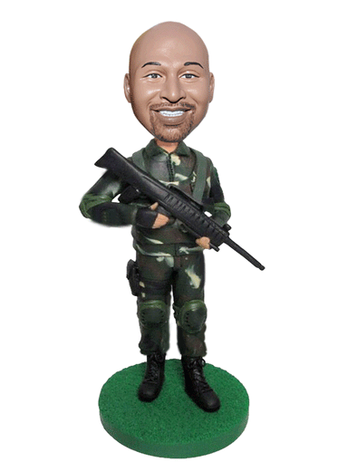 Custom Soldier Bobblehead Maker, Custom Military Guy Bobblehead Doll - Abobblehead.com