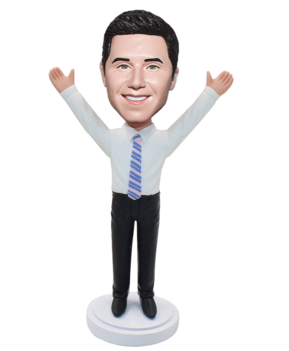 Custom Business Suit Bobblehead, Personalized Bobbleheads Businessman - Abobblehead.com