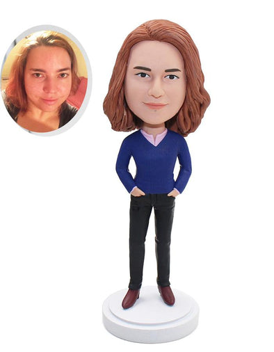 Custom Made Women Bobblehead That Looks Like My Daughter - Abobblehead.com