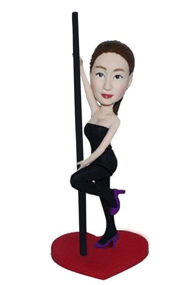Personalized Bobbleheads Females Pole Dancer, Bobbleheads That Look Like You Female Pole Dancer - Abobblehead.com