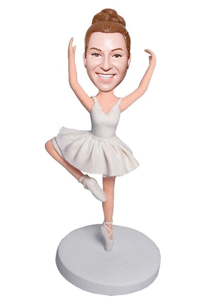 Custom Ballet Bobbleheads From Photo, Personalized Ballerina Bobblehead - Abobblehead.com