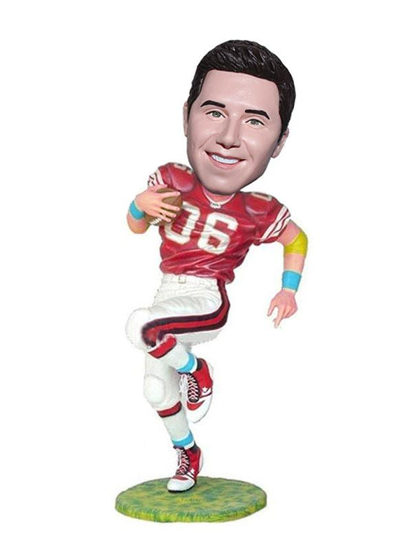 Custom Rugby Player Bobblehead, Personalized Baseball Base Runner Bobblehead - Abobblehead.com