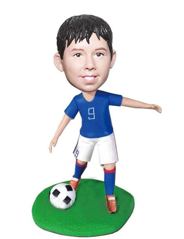 Custom Personalized Football Bobblehead For Kid, Personal Boy Bobblehead Dolls Football - Abobblehead.com