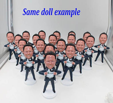 Bulk Custom Bobbleheads 100+ All Of Them Are The Same Free Shipping - Abobblehead.com