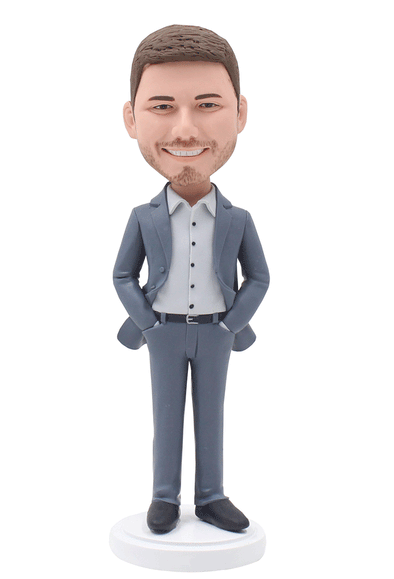 Custom Groomsman Bobblehead, Custom Boss Bobblehead, Custom Groom Bobblehead - Abobblehead.com