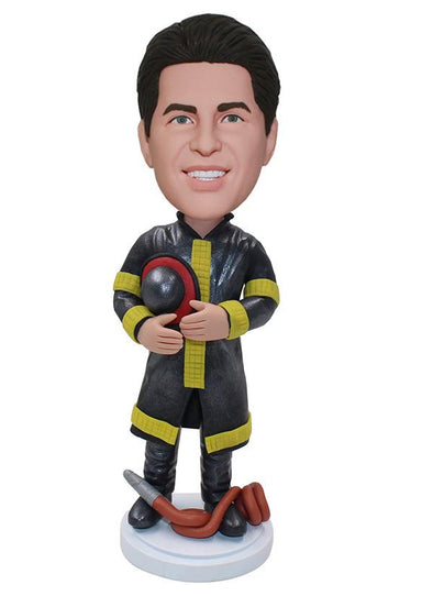 Custom Bobbleheads Firemen Dolls, Personalized Policeman Bobbleheads - Abobblehead.com