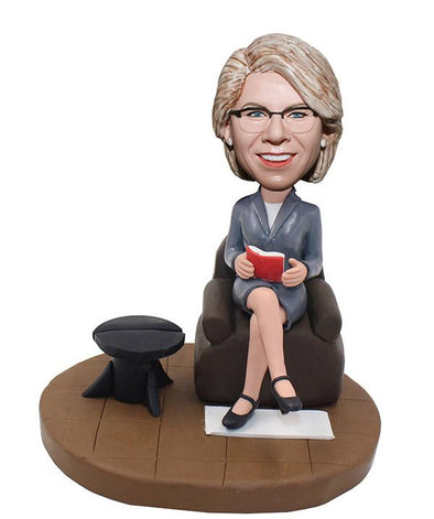 Custom Bobblehead Groupon Corporate gifts, Female Boss Bobblehead - Abobblehead.com