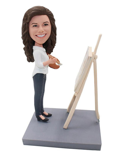 Custom Painter Bobblehead Doll, Customized Painting Bobbleheads - Abobblehead.com