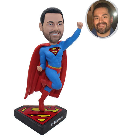 Custom Bobbleheads Superman, Personalized Superman Action Figure From Your Photos - Abobblehead.com